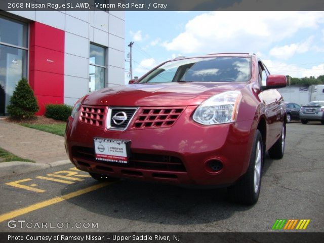 2008 Nissan Rogue SL AWD in Venom Red Pearl