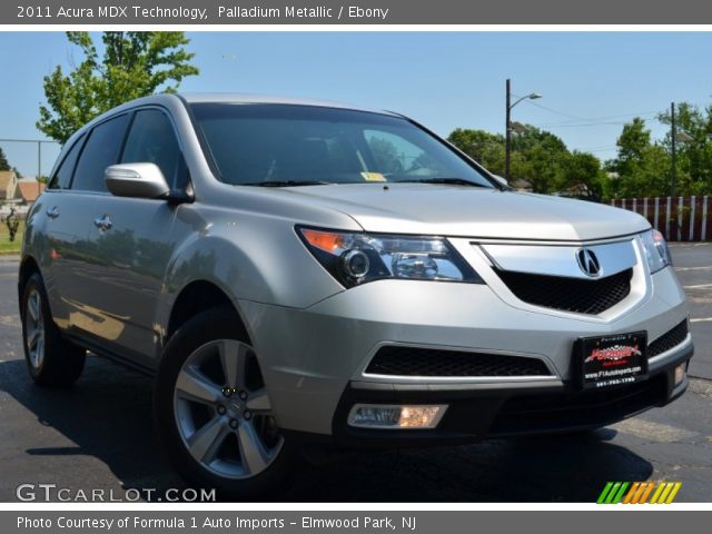 2011 Acura MDX Technology in Palladium Metallic