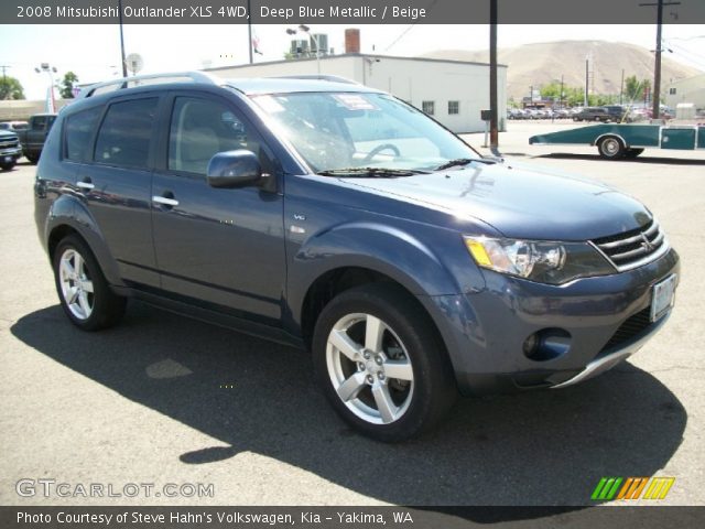 2008 Mitsubishi Outlander XLS 4WD in Deep Blue Metallic