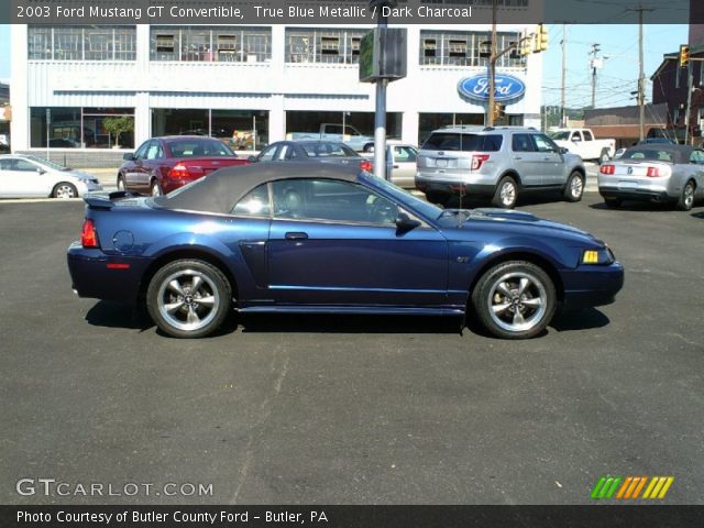 2003 Ford Mustang GT Convertible in True Blue Metallic