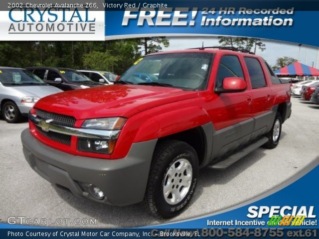 2002 Chevrolet Avalanche Z66 in Victory Red