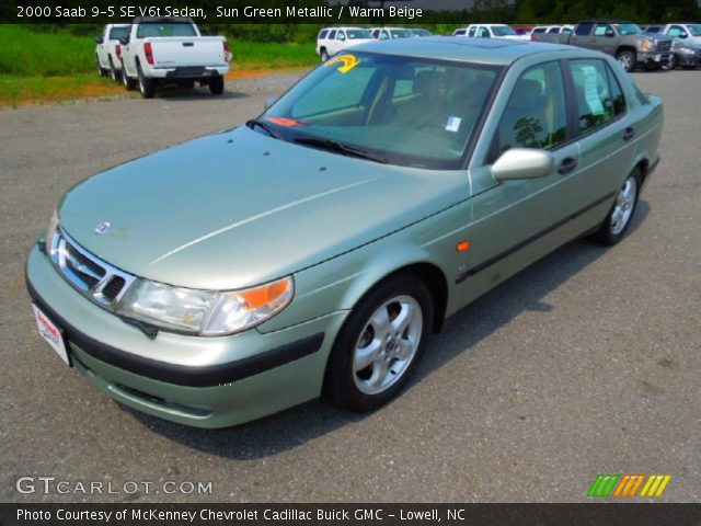 2000 Saab 9-5 SE V6t Sedan in Sun Green Metallic