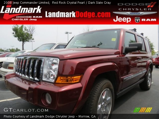 2008 Jeep Commander Limited in Red Rock Crystal Pearl