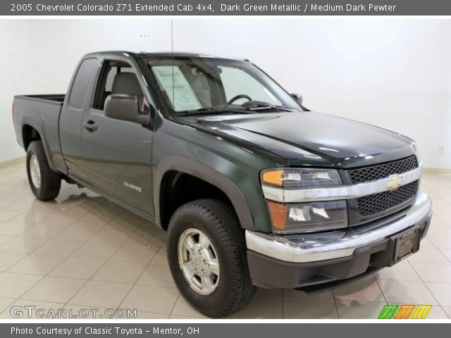 2005 Chevrolet Colorado Z71 Extended Cab 4x4 in Dark Green Metallic