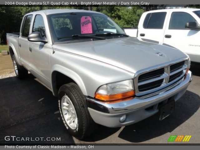 2004 Dodge Dakota SLT Quad Cab 4x4 in Bright Silver Metallic