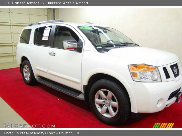 2011 Nissan Armada SV in Blizzard White
