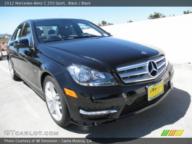 2012 Mercedes-Benz C 250 Sport in Black