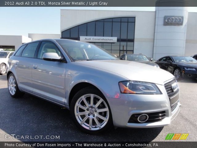 2012 Audi A3 2.0 TDI in Monza Silver Metallic