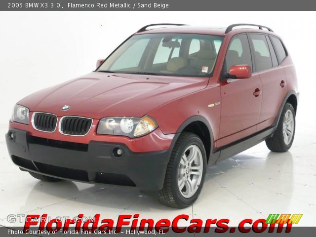 2005 BMW X3 3.0i in Flamenco Red Metallic