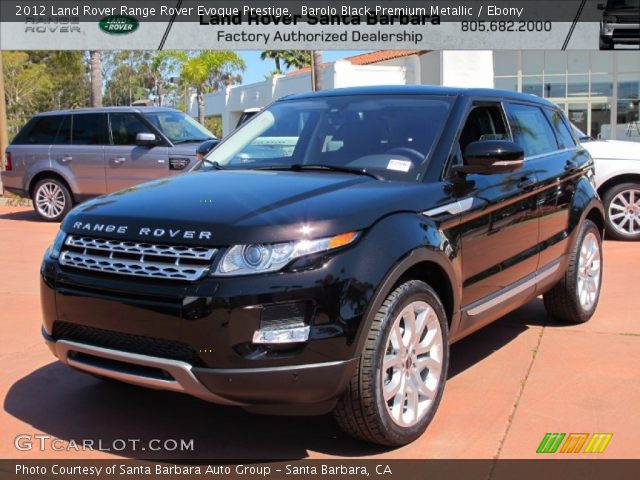 2012 Land Rover Range Rover Evoque Prestige in Barolo Black Premium Metallic