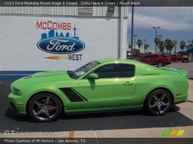 2013 Ford Mustang Roush Stage 3 Coupe in Gotta Have It Green