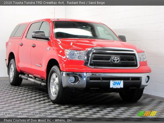 2010 Toyota Tundra TRD CrewMax 4x4 in Radiant Red