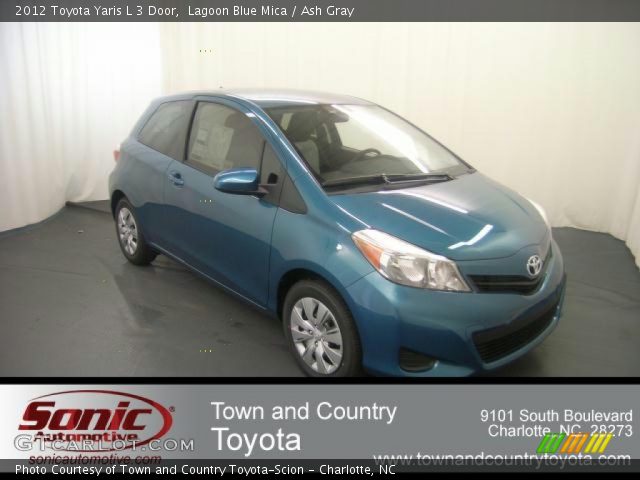 2012 Toyota Yaris L 3 Door in Lagoon Blue Mica