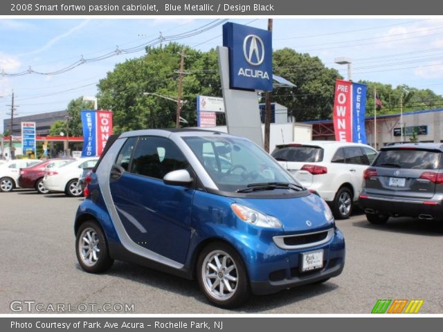 2008 Smart fortwo passion cabriolet in Blue Metallic