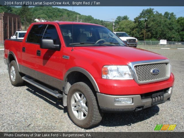 2004 Ford F150 Lariat SuperCrew 4x4 in Bright Red