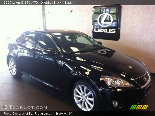 2009 Lexus IS 250 AWD in Obsidian Black