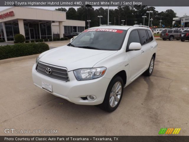 2009 Toyota Highlander Hybrid Limited 4WD in Blizzard White Pearl