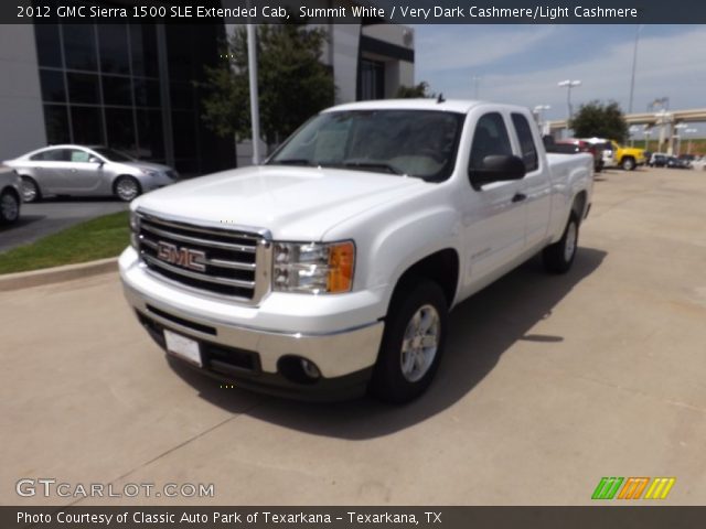 2012 GMC Sierra 1500 SLE Extended Cab in Summit White