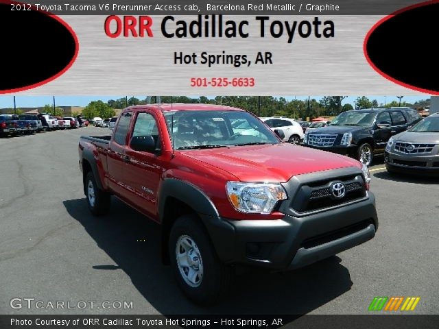 2012 Toyota Tacoma V6 Prerunner Access cab in Barcelona Red Metallic