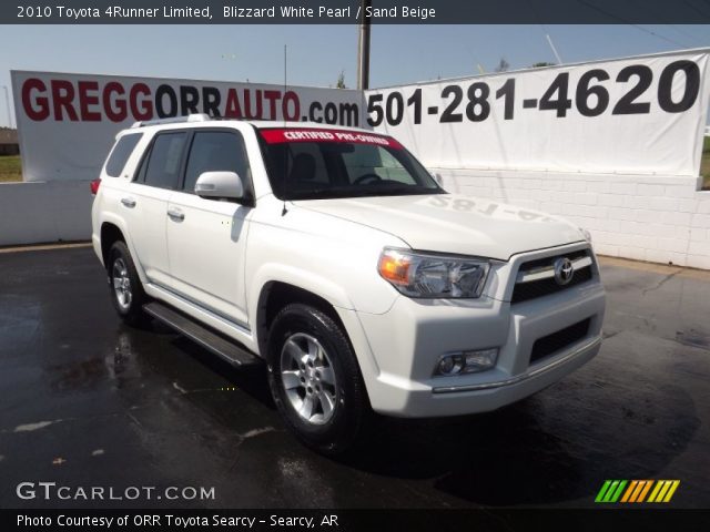 2010 Toyota 4Runner Limited in Blizzard White Pearl
