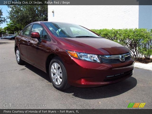 2012 Honda Civic LX Sedan in Rallye Red