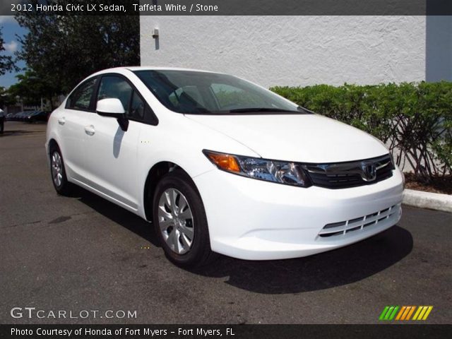 2012 Honda Civic LX Sedan in Taffeta White