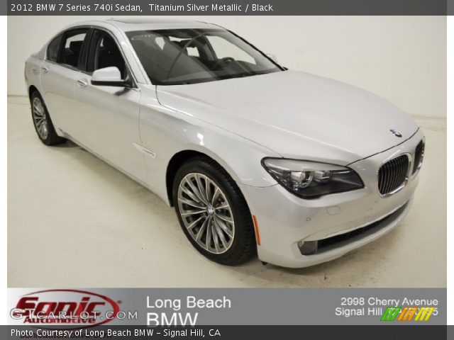 2012 BMW 7 Series 740i Sedan in Titanium Silver Metallic