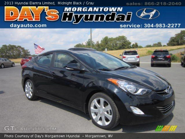 2013 Hyundai Elantra Limited in Midnight Black