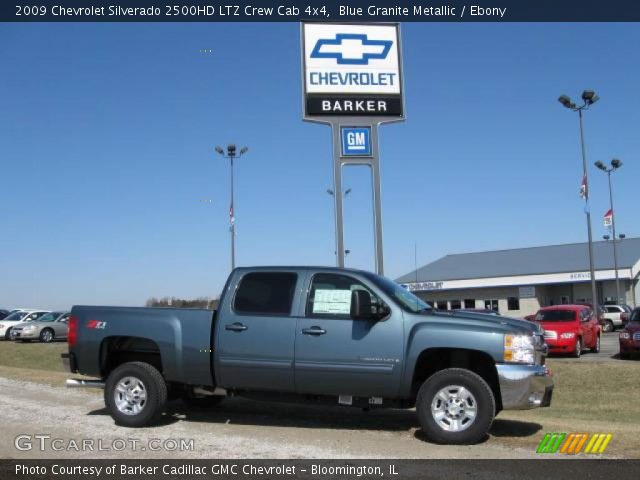 2009 Chevrolet Silverado 2500HD LTZ Crew Cab 4x4 in Blue Granite Metallic