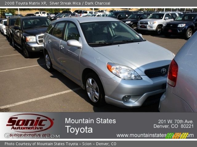 2008 Toyota Matrix XR in Silver Streak Mica