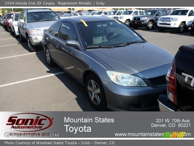 2004 Honda Civic EX Coupe in Magnesium Metallic