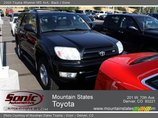 2003 Toyota 4Runner SR5 4x4 in Black