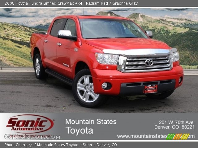 2008 Toyota Tundra Limited CrewMax 4x4 in Radiant Red