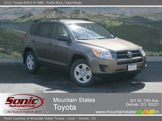 2012 Toyota RAV4 I4 4WD in Pyrite Mica