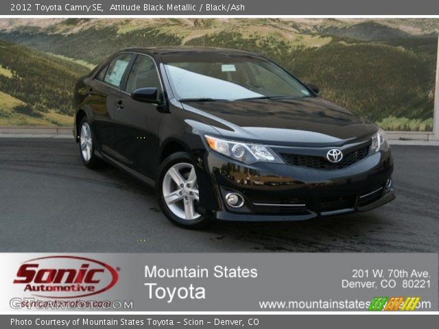 2012 Toyota Camry SE in Attitude Black Metallic