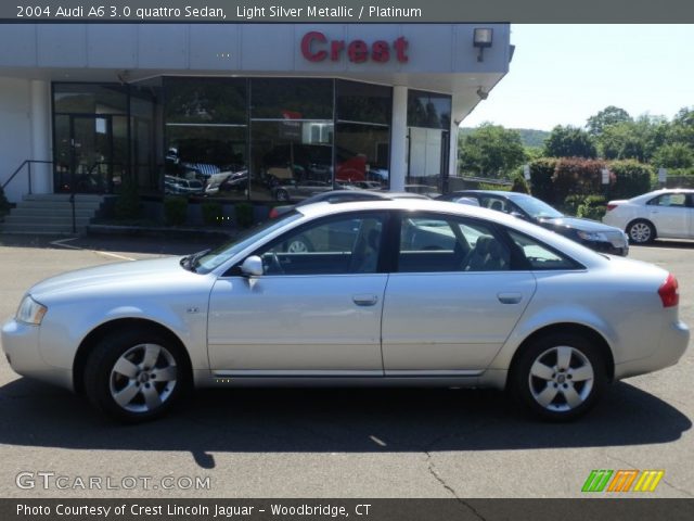 2004 Audi A6 3.0 quattro Sedan in Light Silver Metallic