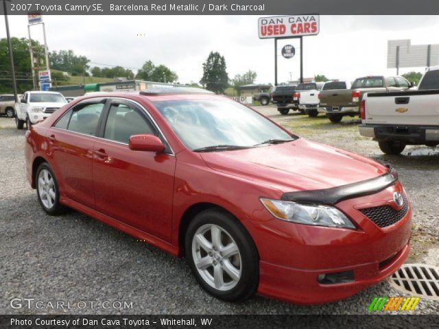 2007 Toyota Camry SE in Barcelona Red Metallic