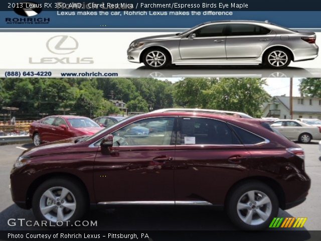 2013 Lexus RX 350 AWD in Claret Red Mica