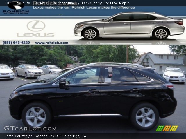 2013 Lexus RX 350 AWD in Stargazer Black