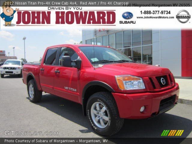 2012 Nissan Titan Pro-4X Crew Cab 4x4 in Red Alert