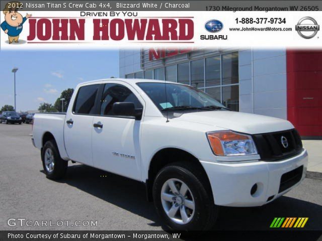2012 Nissan Titan S Crew Cab 4x4 in Blizzard White