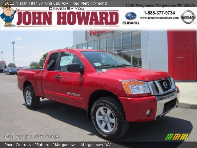 2012 Nissan Titan SV King Cab 4x4 in Red Alert
