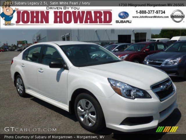 2013 Subaru Legacy 2.5i in Satin White Pearl