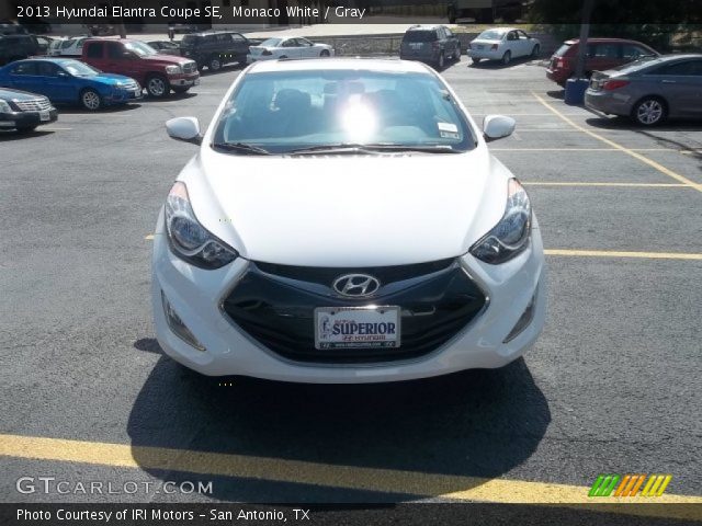 2013 Hyundai Elantra Coupe SE in Monaco White