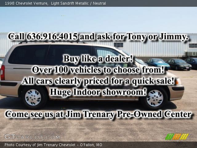 1998 Chevrolet Venture  in Light Sandrift Metallic