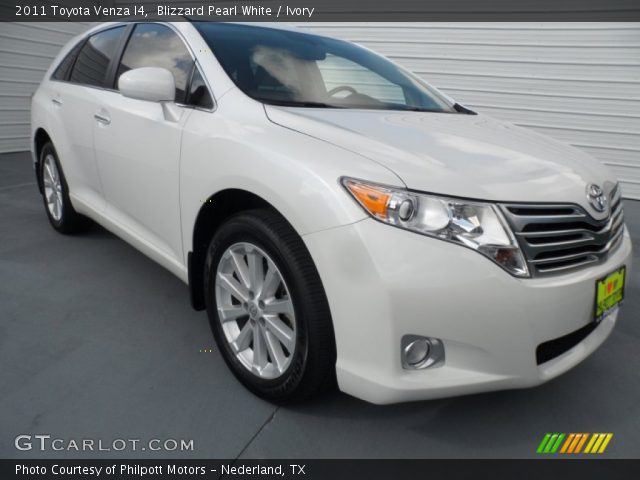 2011 Toyota Venza I4 in Blizzard Pearl White