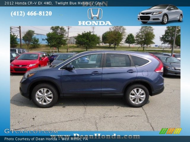 2012 Honda CR-V EX 4WD in Twilight Blue Metallic