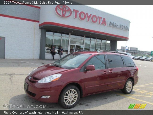2007 Toyota Sienna XLE in Salsa Red Pearl