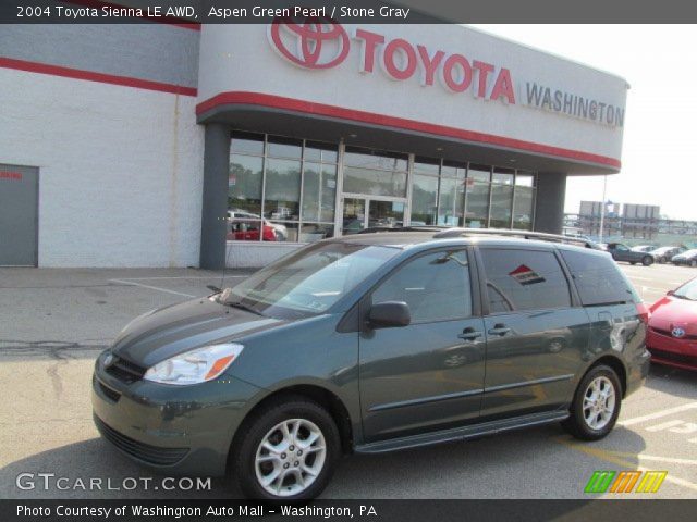 2004 Toyota Sienna LE AWD in Aspen Green Pearl