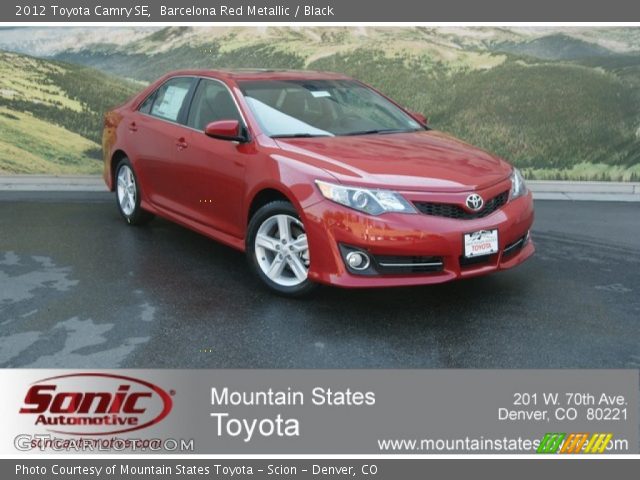 2012 Toyota Camry SE in Barcelona Red Metallic